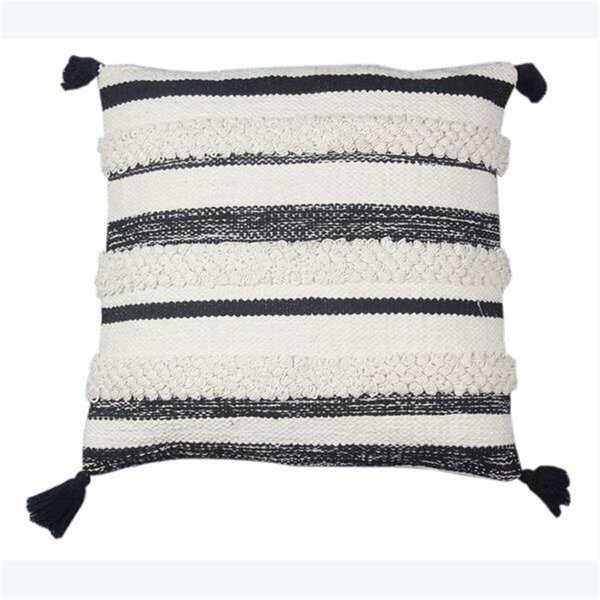 Youngs 18 in. Square Cotton Woven Pillow 29600